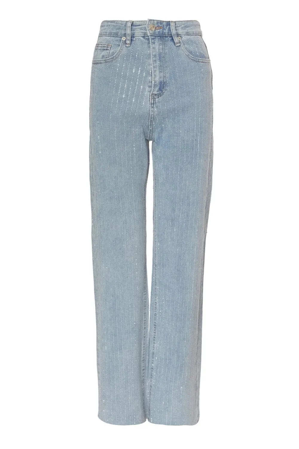 Quiz Trousers|Jeans>Denim Diamante Stripe Jeans