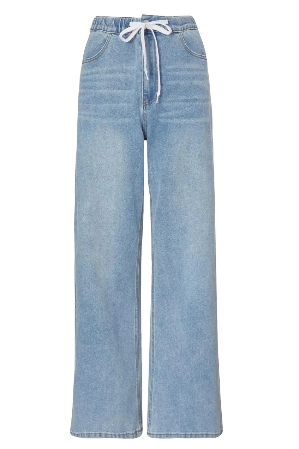 Quiz Trousers|Summer Clothes>Denim Drawstring Waist Jeans