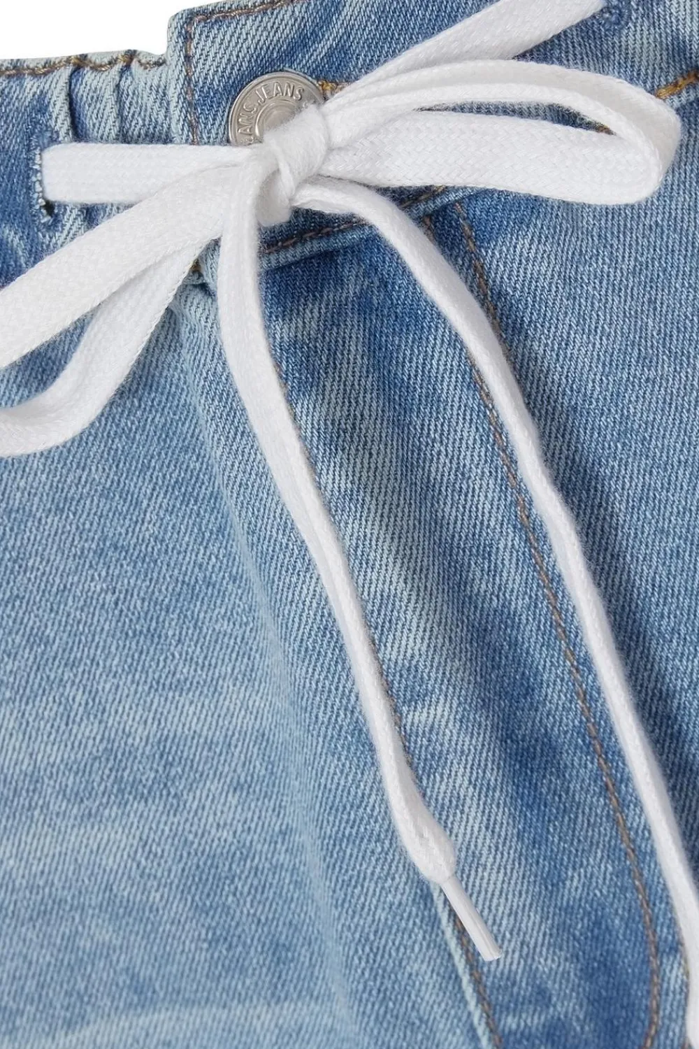Quiz Trousers|Summer Clothes>Denim Drawstring Waist Jeans