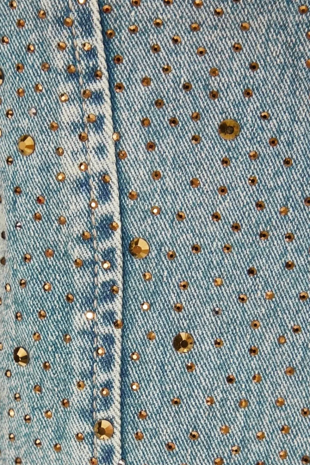Quiz Going Out Tops|Crop Tops>Denim Embellished Bandeau Top