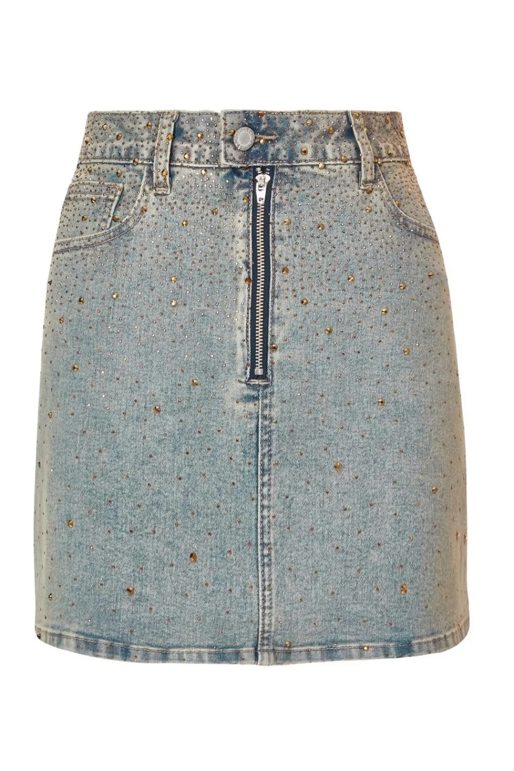 Quiz Going Out|Co-Ords>Denim Embellished Mini Skirt