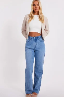 Quiz Trousers|Summer Clothes>Denim Ruffle Heart Jeans