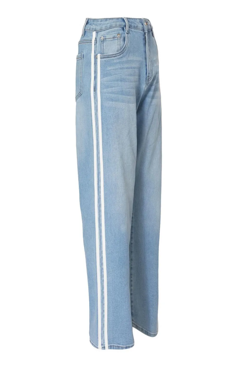 Quiz Trousers|Summer Clothes>Denim Striped Side Jeans