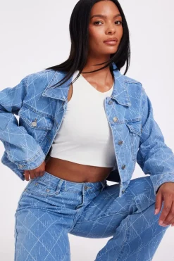 Quiz Summer Clothes|Jackets & Coats>Denim Textured Jacket