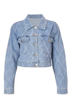 Quiz Summer Clothes|Jackets & Coats>Denim Textured Jacket
