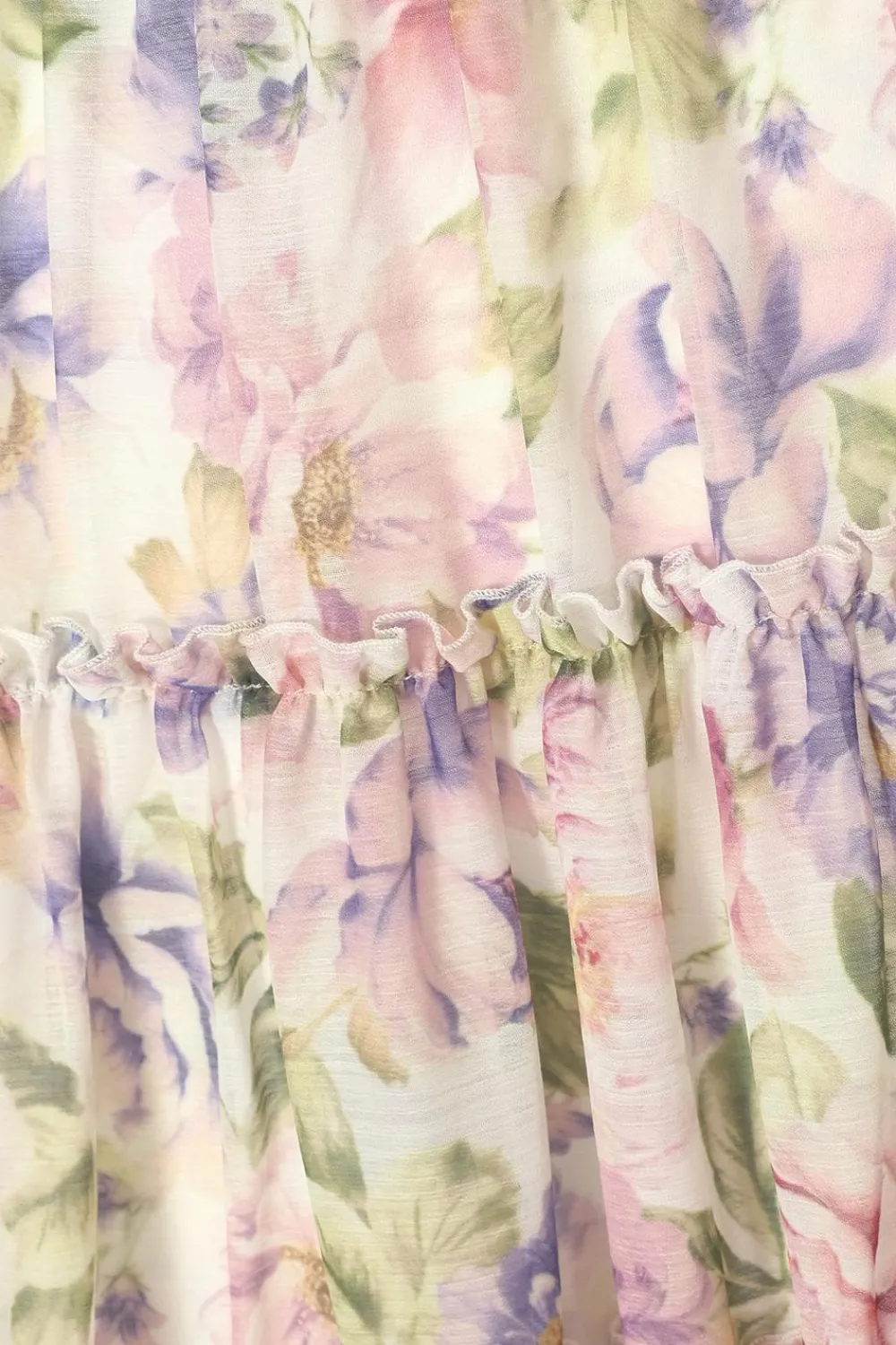 Quiz Day At The Races|Christening Guest>Floral Chiffon Frill Mini Dress