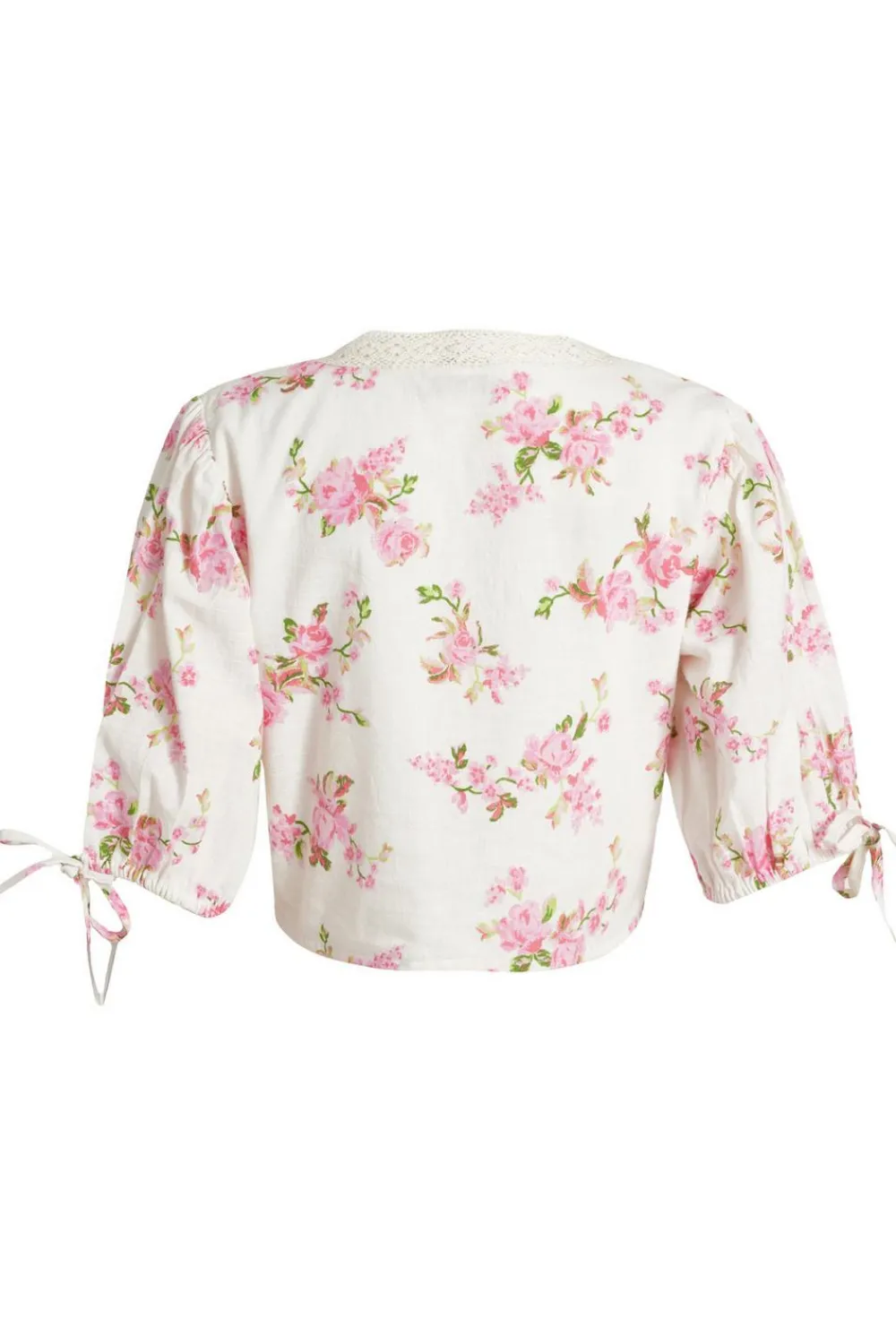 Quiz Summer Tops|Day Tops>Floral Lace Crop Top
