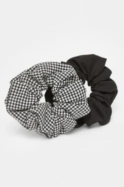 Quiz Holiday Accessories|Hair Accessories>Gingham Scrunchie Set