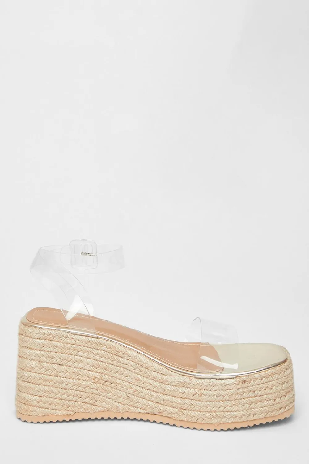 Quiz Wedges|Sandals>Clear Strap Wedges