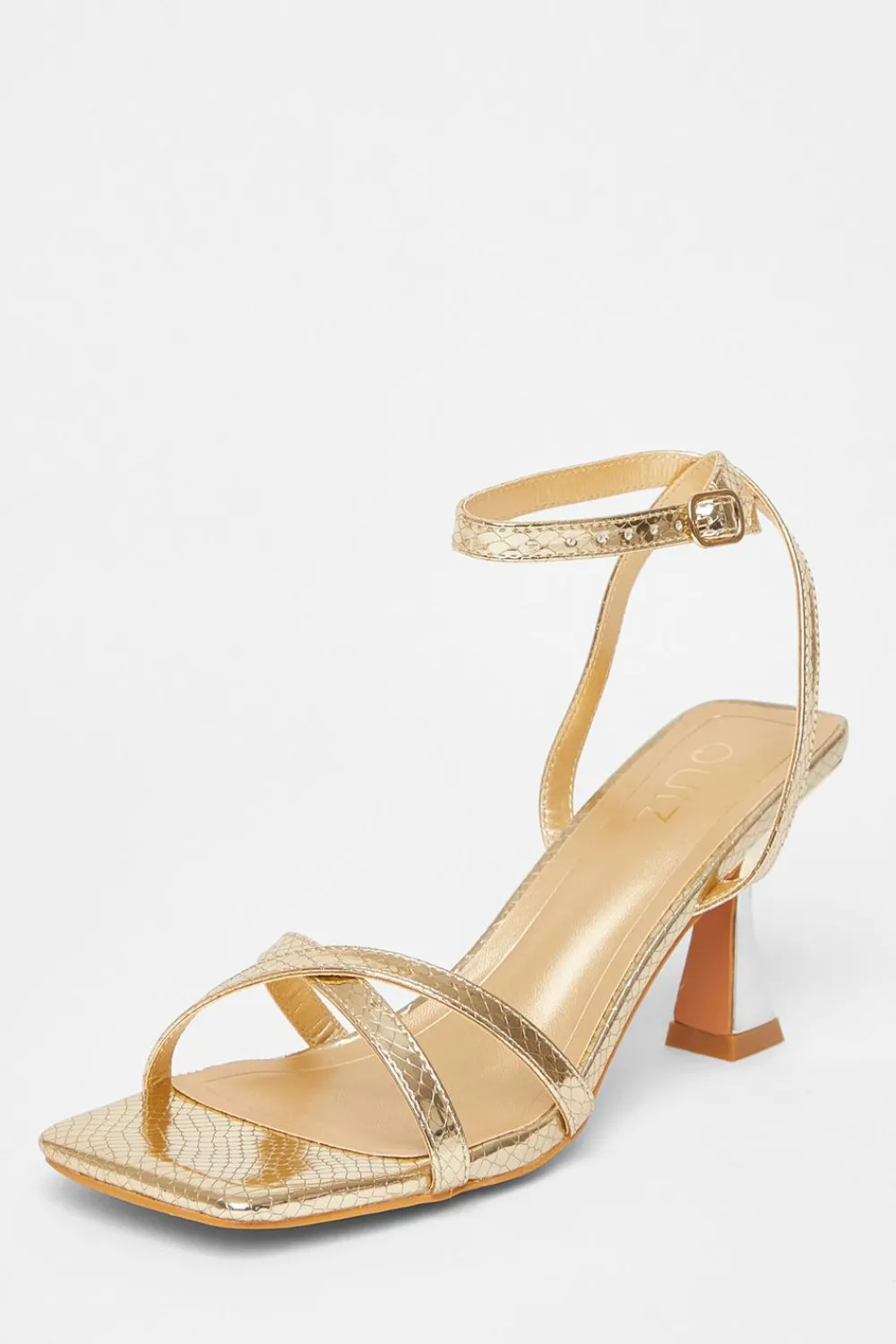 Quiz Heels|Prom & Ball>Cross Strap Flared Heel