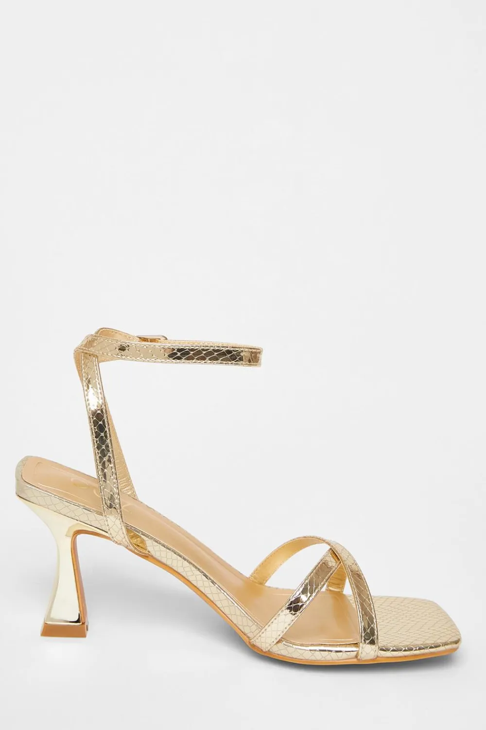 Quiz Heels|Prom & Ball>Cross Strap Flared Heel