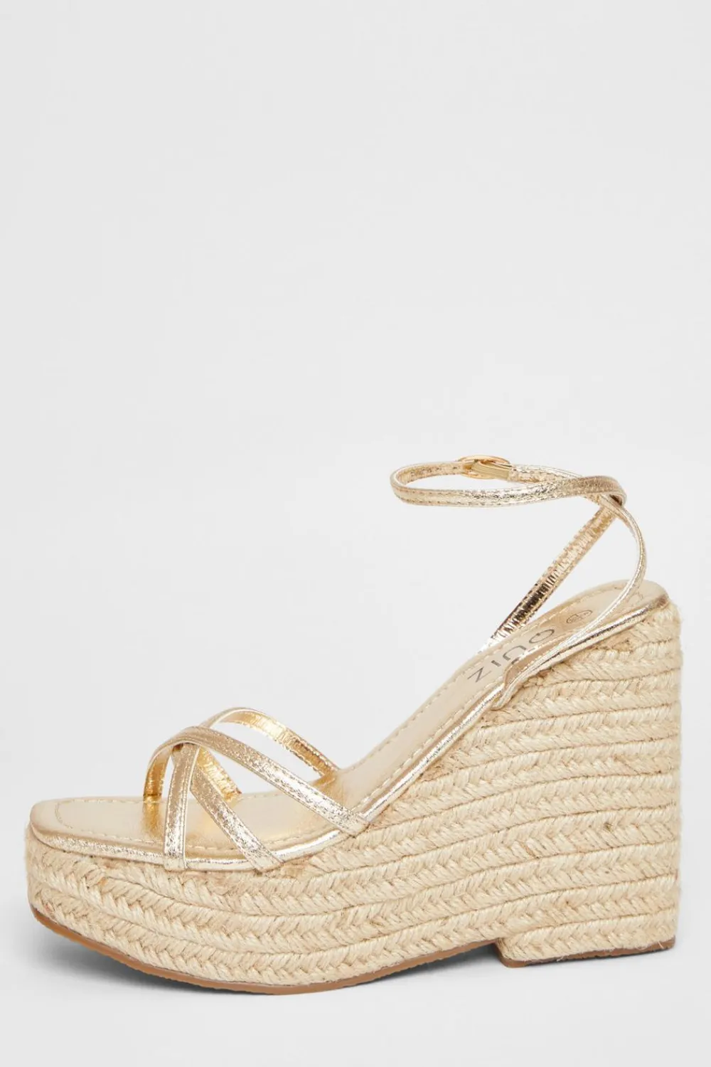 Quiz Wedges|Sandals>Cross Strap Platform Wedges