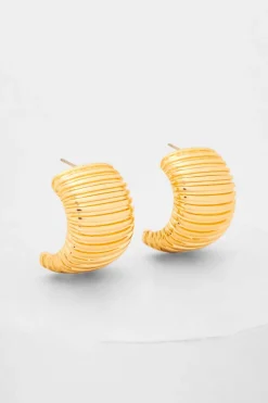 Quiz Jewellery|Earrings>Gold Curved Earrings
