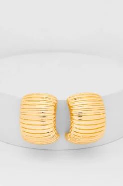Quiz Jewellery|Earrings>Gold Curved Earrings