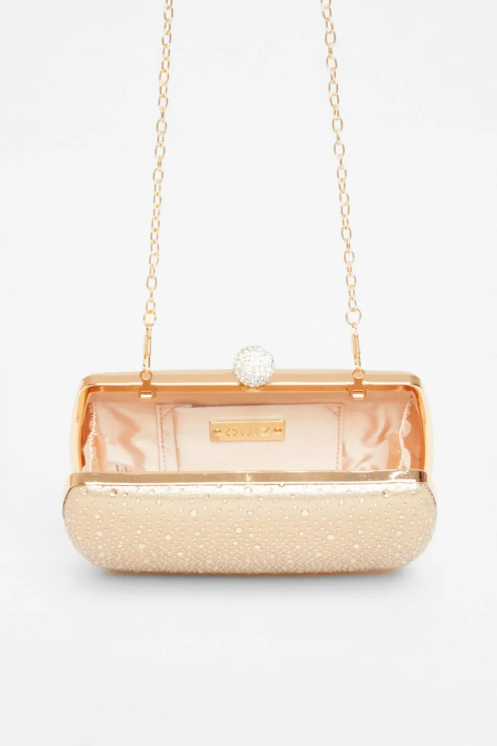 Quiz Wedding Accessories|Bags>Diamante Curve Box Bag