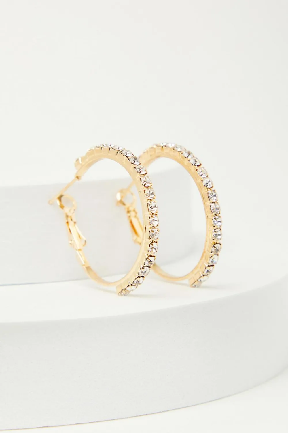 Quiz Jewellery|Earrings>Diamante Hoop Earrings