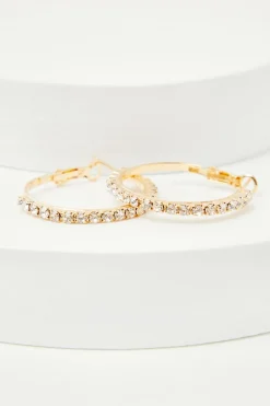 Quiz Jewellery|Earrings>Diamante Hoop Earrings