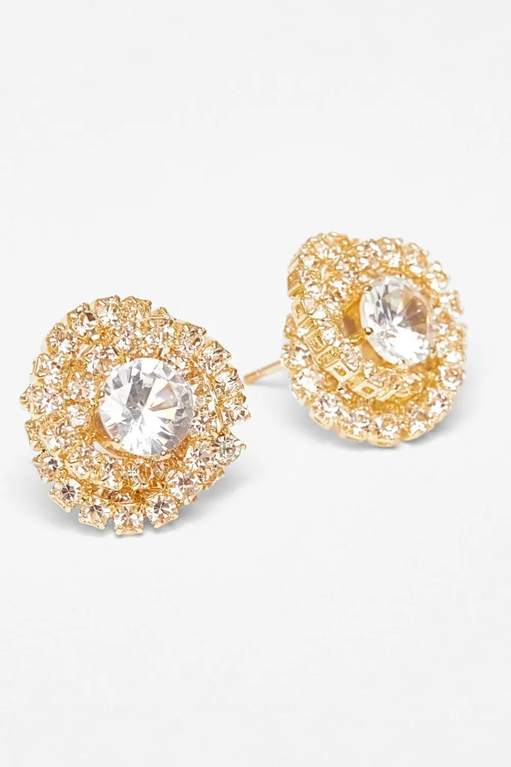 Quiz Wedding Accessories|Jewellery>Diamante Swirl Earrings