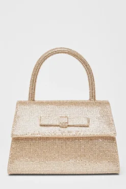Quiz Wedding Accessories|Bags>Diamante Top Handle Bag