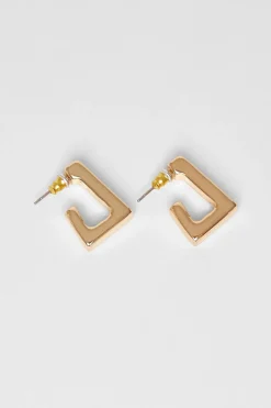 Quiz Jewellery|Earrings>Gold Geometric Hoop Earrings