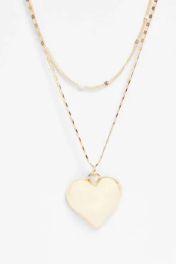 Quiz Jewellery>Gold Heart Layered Necklace