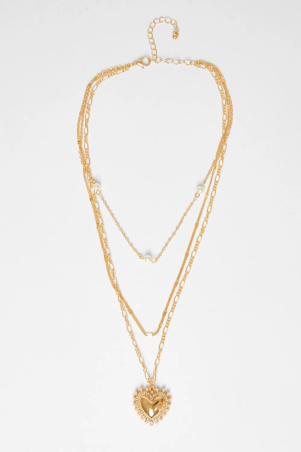 Quiz Jewellery|Holiday Accessories>Gold Heart Pendant Necklace
