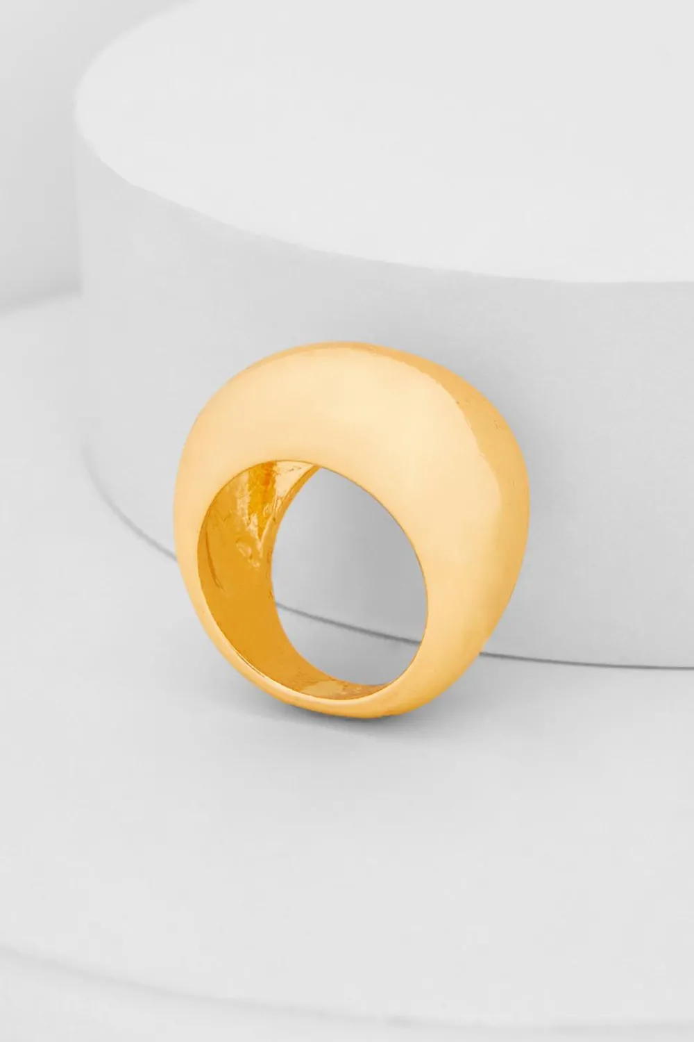 Quiz Jewellery>Gold Metal Sphere Ring