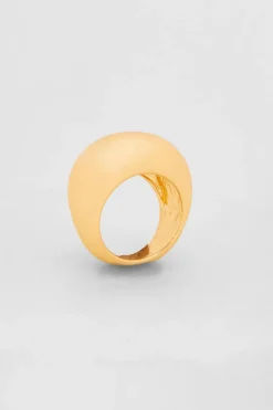 Quiz Jewellery>Gold Metal Sphere Ring