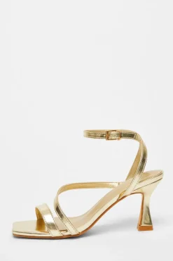 Quiz Heels>Strappy Flared Heel