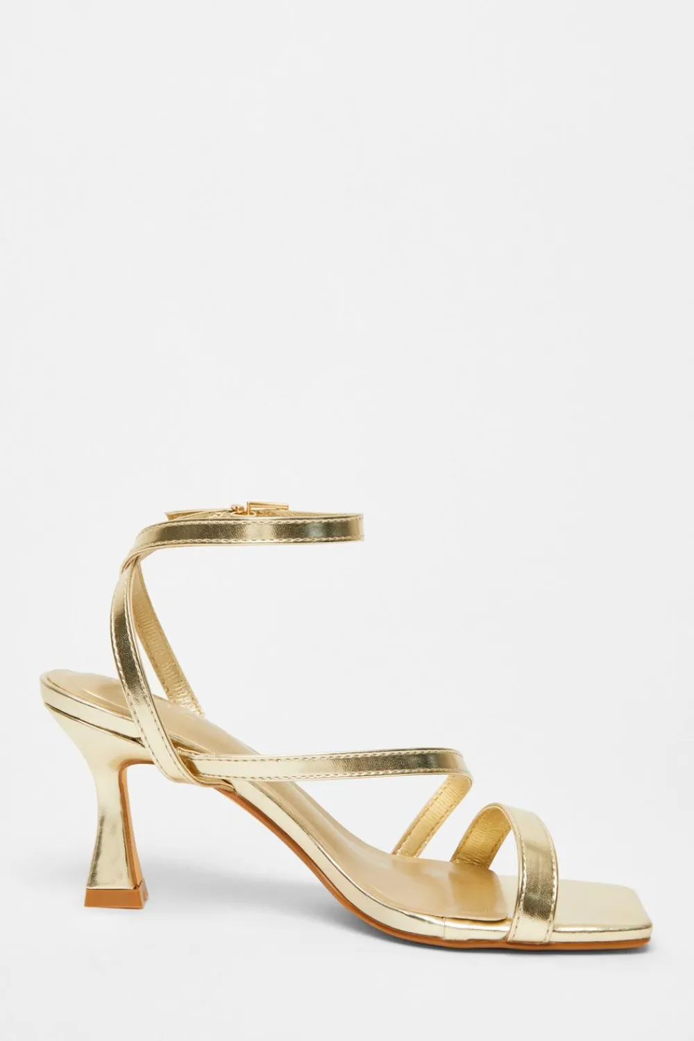 Quiz Heels>Strappy Flared Heel