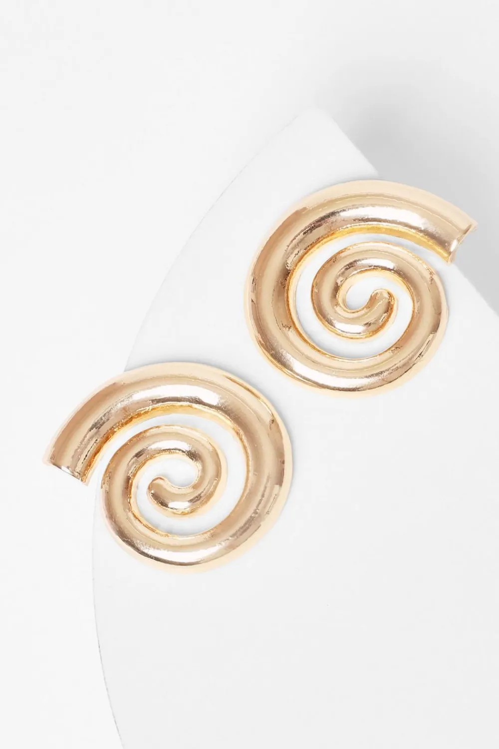 Quiz Jewellery|Holiday Accessories>Gold Swirl Earrings