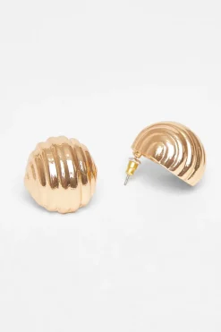 Quiz Jewellery|Earrings>Textured Dome Stud Earrings
