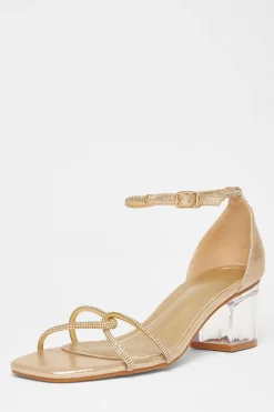 Quiz Sandals|Occasion Shoes>Twist Strap Heeled Sandal