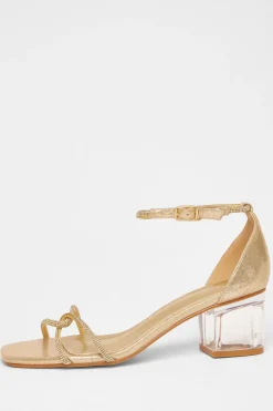 Quiz Sandals|Occasion Shoes>Twist Strap Heeled Sandal