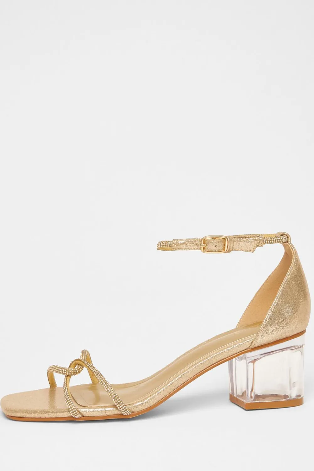 Quiz Sandals|Occasion Shoes>Twist Strap Heeled Sandal