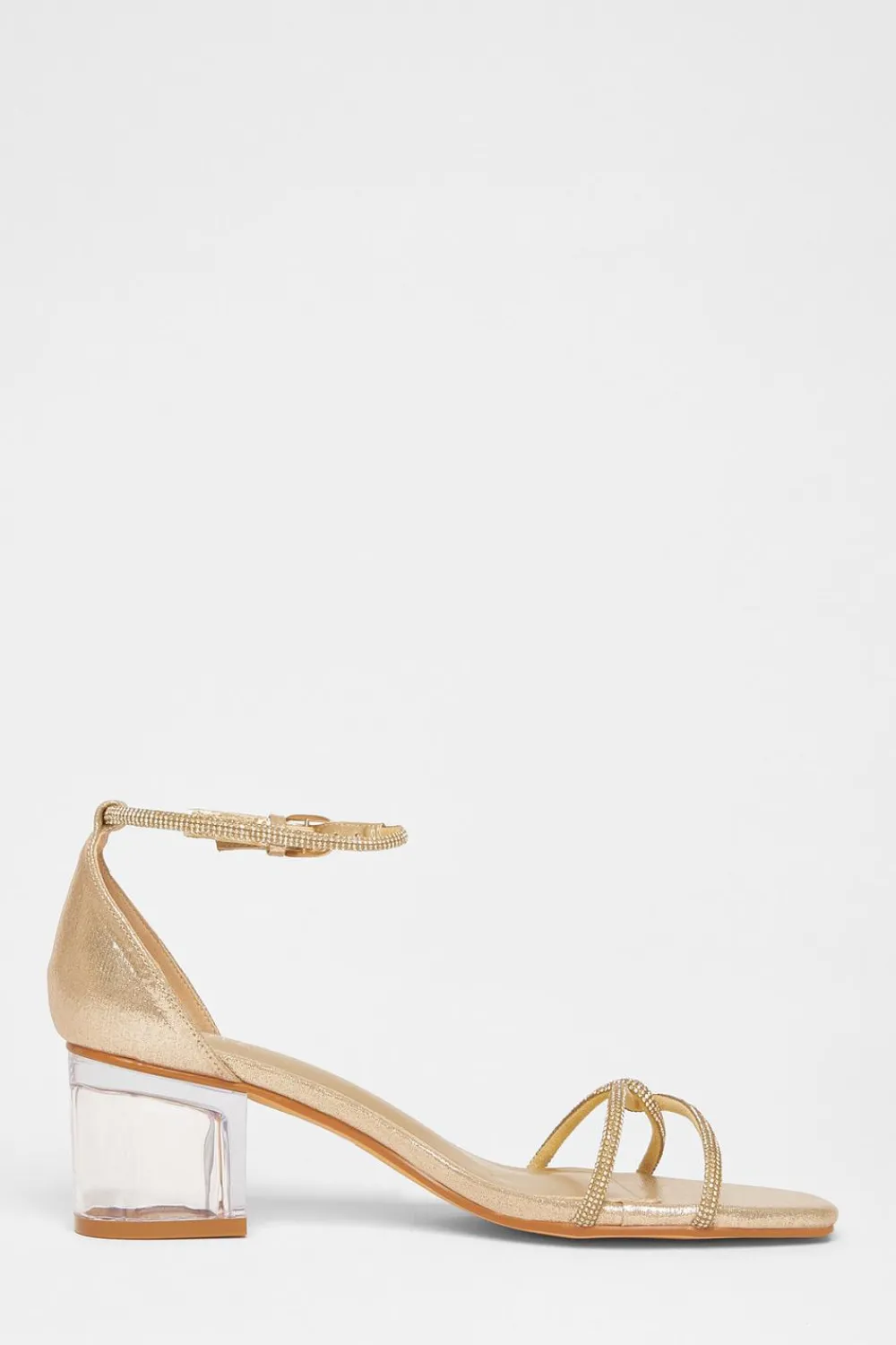 Quiz Sandals|Occasion Shoes>Twist Strap Heeled Sandal