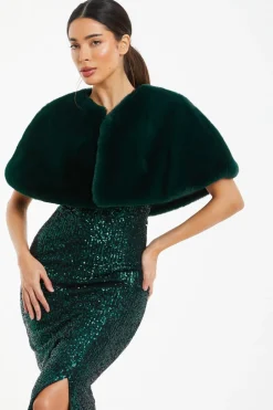 Quiz Wedding Accessories|Occasion Cover-Ups>Faux Fur Wrap