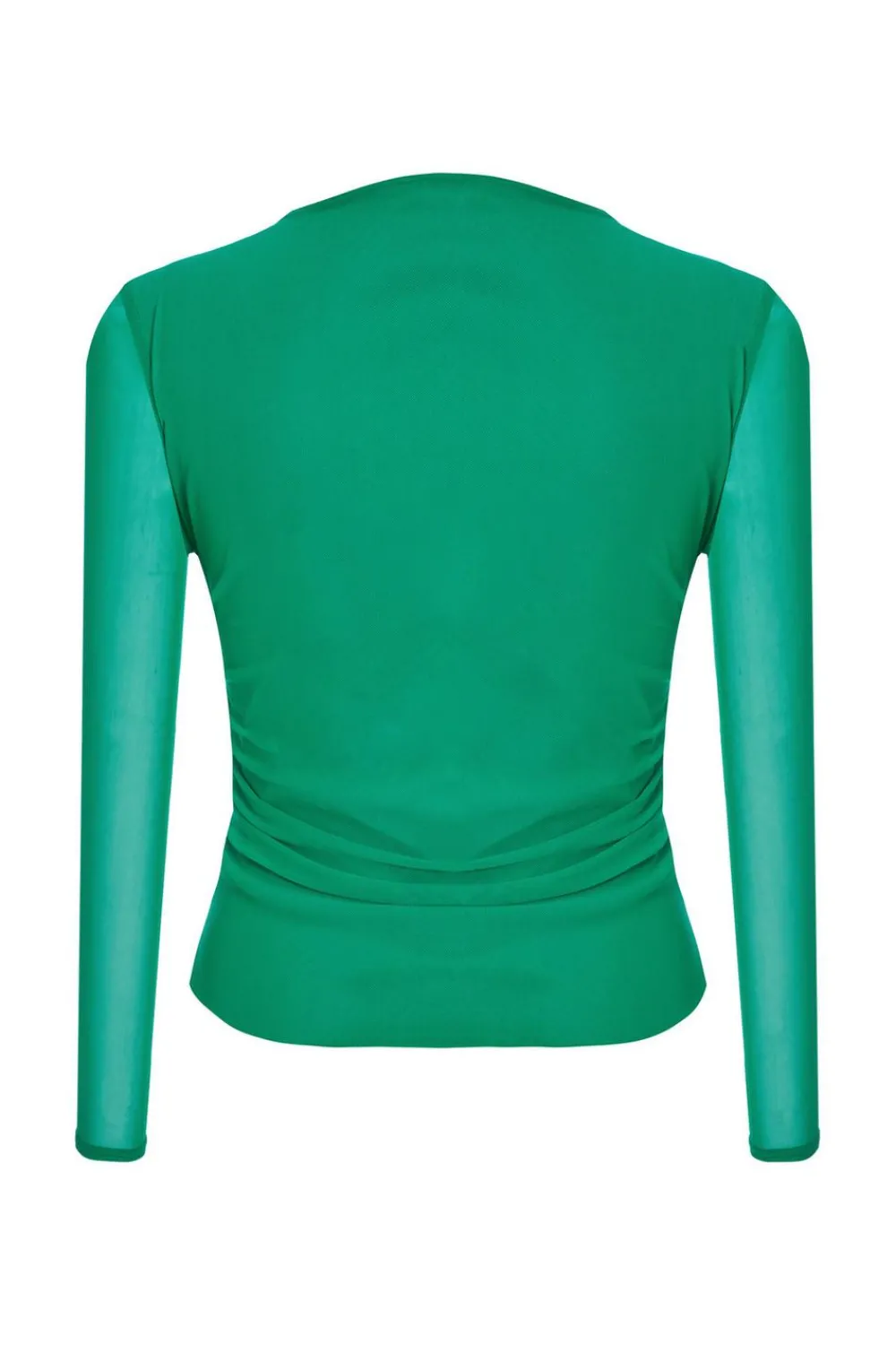 Quiz Going Out Tops|Workwear>Green Mesh Long Sleeve Top