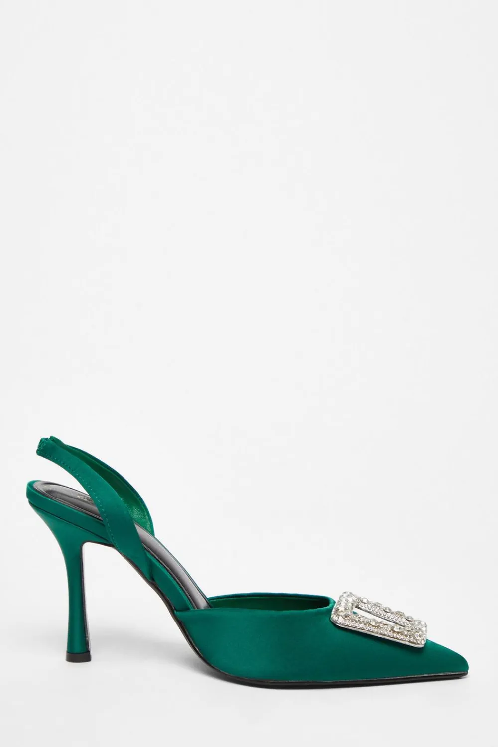 Quiz Occasion Shoes|Heels>Satin Brooch Court Heels