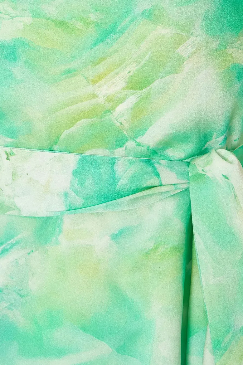 Quiz Playsuits|Day At The Races>Green Tie Dye Bow Strap Playsuit