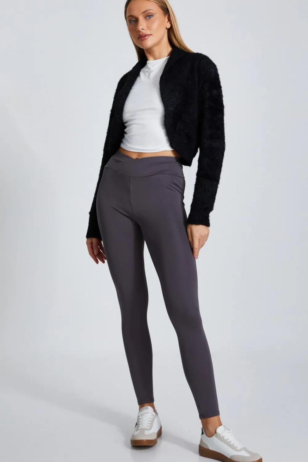 Quiz Modest|Leggings>Crossover Waist Leggings