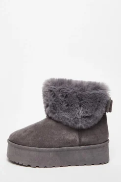 Quiz Boots>Faux Suede Ankle Boots