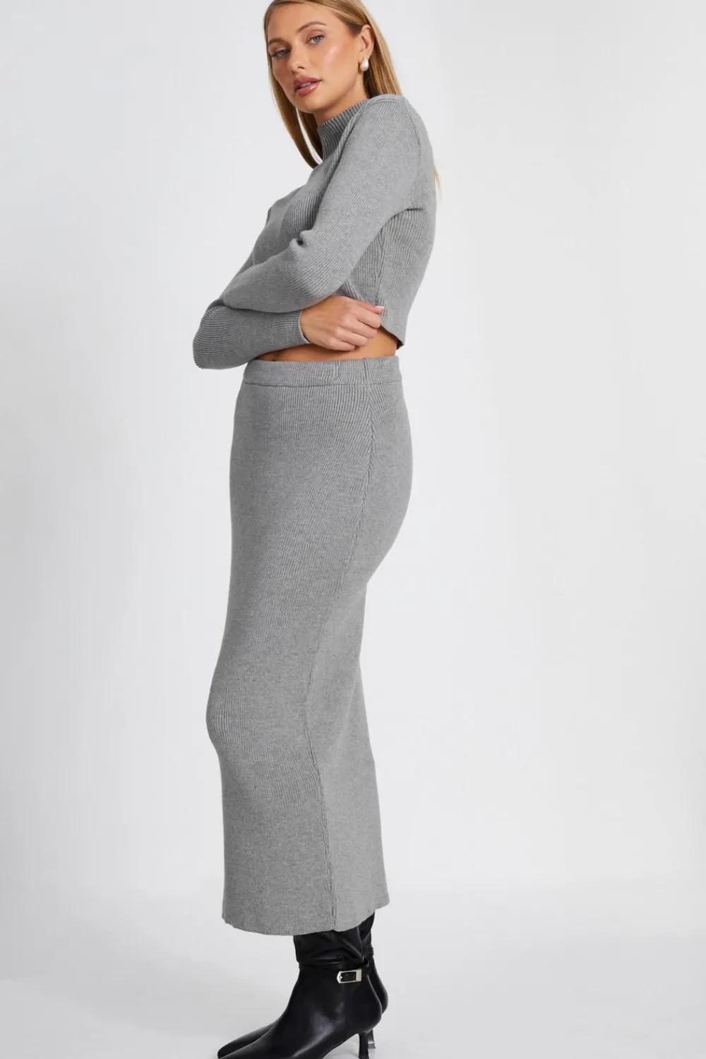 Quiz Skirts|Knitwear>Knit Midaxi Skirt