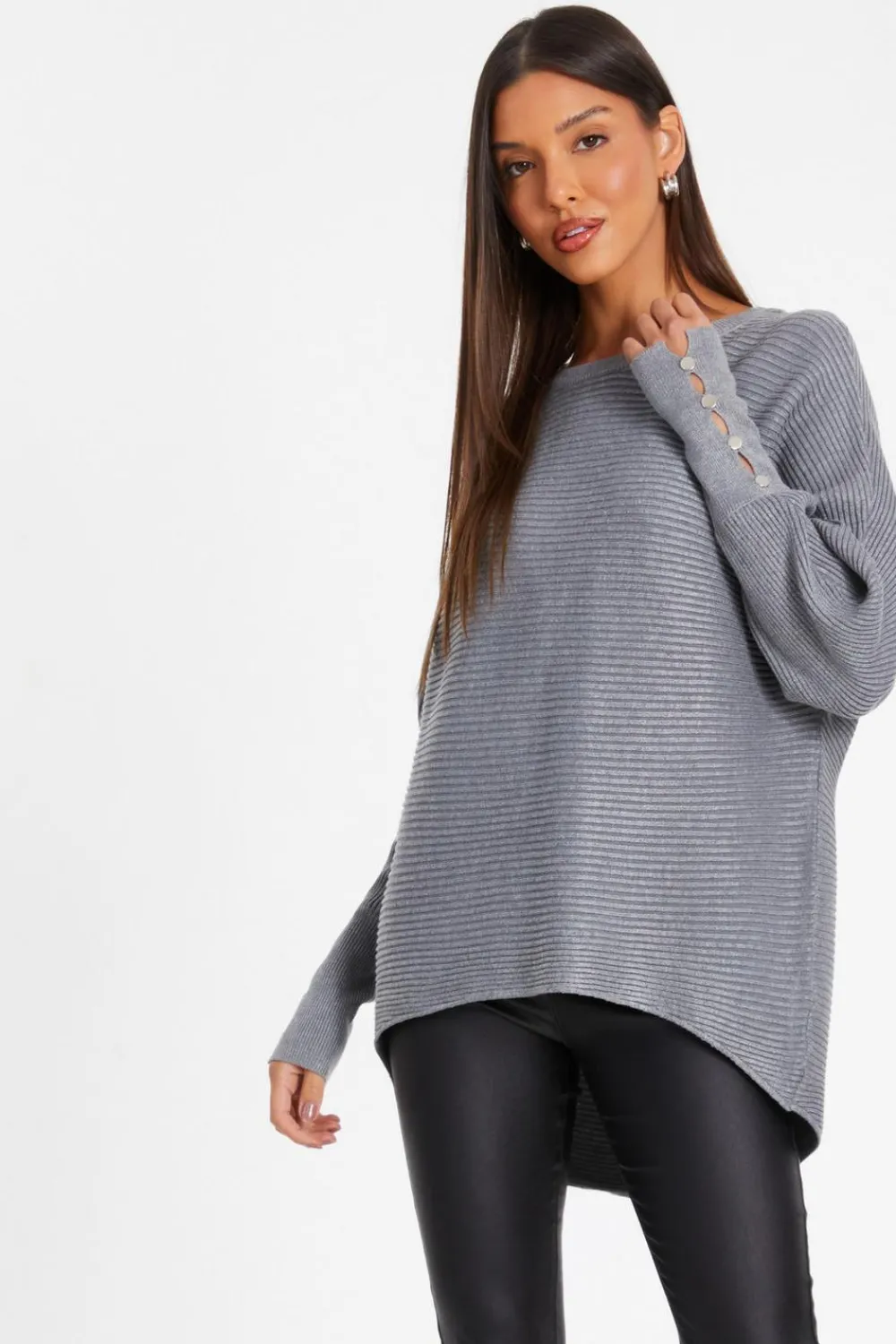 Quiz Jumpers|Everyday Essentials>Light Knit Buttoned Jumper