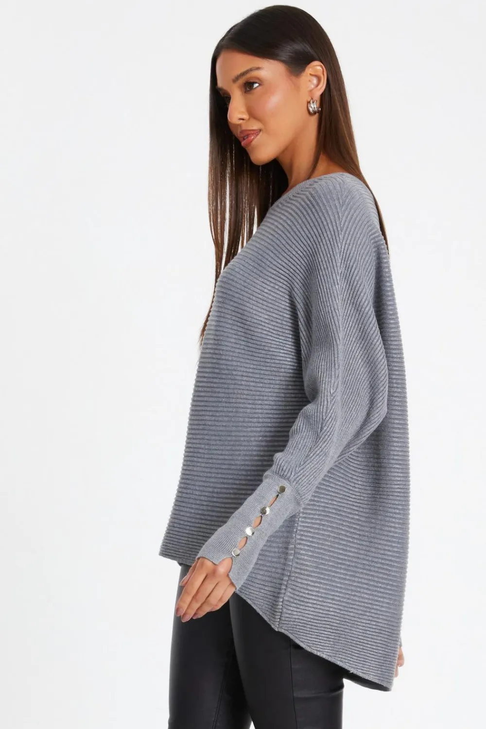 Quiz Jumpers|Everyday Essentials>Light Knit Buttoned Jumper