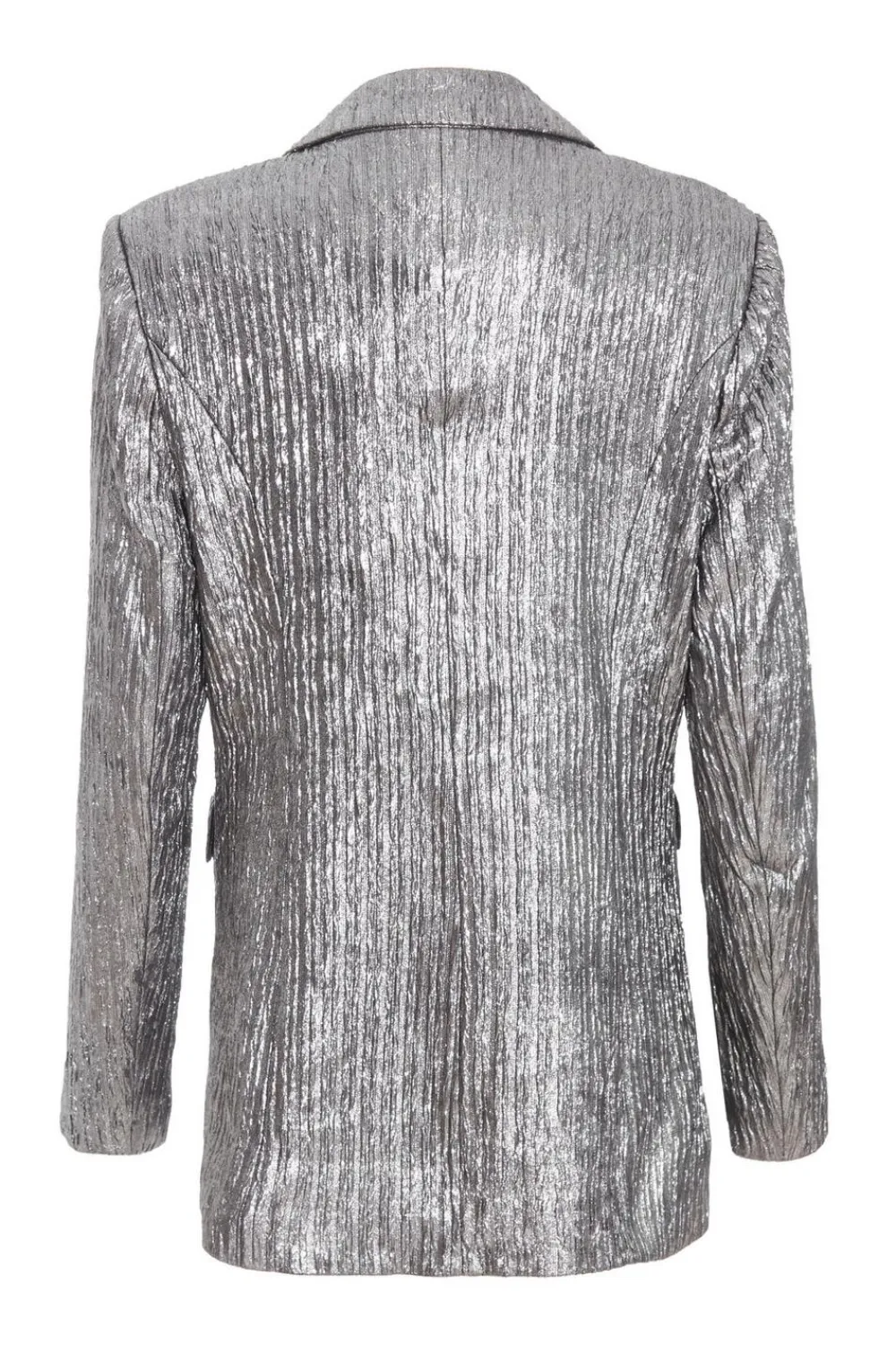 Quiz Jackets & Coats|Co-Ords>Grey Metallic Blazer