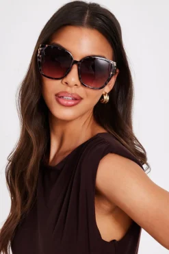 Quiz Holiday Accessories>Tortoiseshell Cat Eye Sunglasses