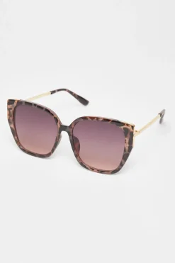 Quiz Holiday Accessories>Tortoiseshell Cat Eye Sunglasses