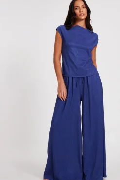 Quiz Trousers|Summer Clothes>Indigo Wide Leg Trousers