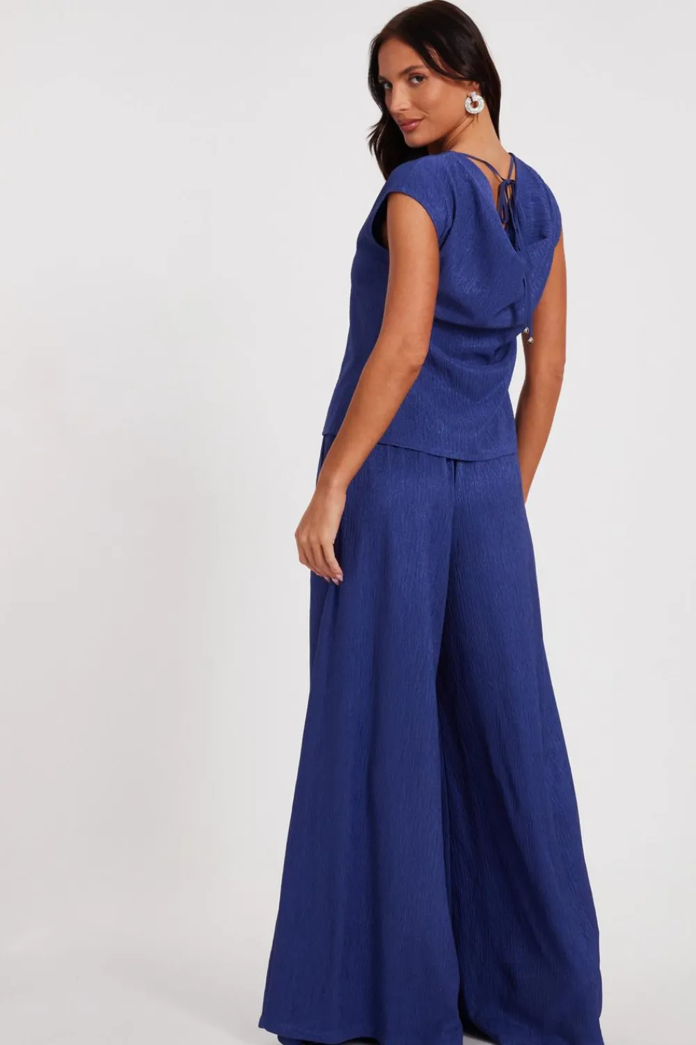 Quiz Trousers|Summer Clothes>Indigo Wide Leg Trousers